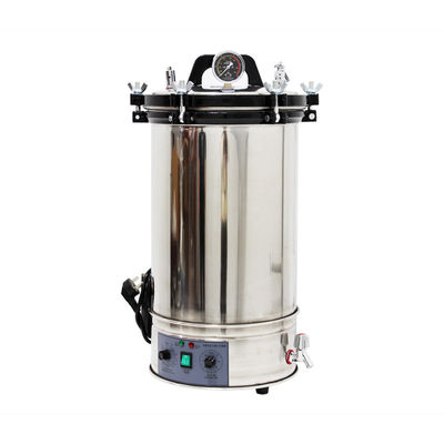 ห้องปฏิบัติการ 8 ลิตรเครื่องนึ่งฆ่าเชื้อในแนวตั้ง Autoclave แรงดันสูง