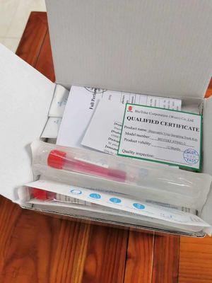 การเก็บตัวอย่างเลือด 10ml ขวดการทดสอบไวรัสไข้หวัดใหญ่